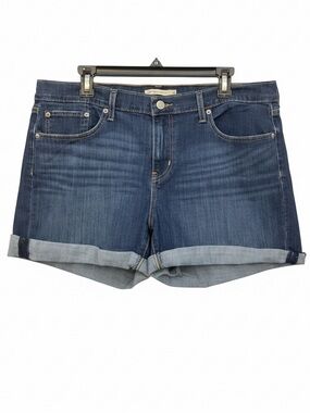 Levi Denim Cuff Hem Shorts • NWOT • 19.5" waist, 4"-6" inseam, 11" rise